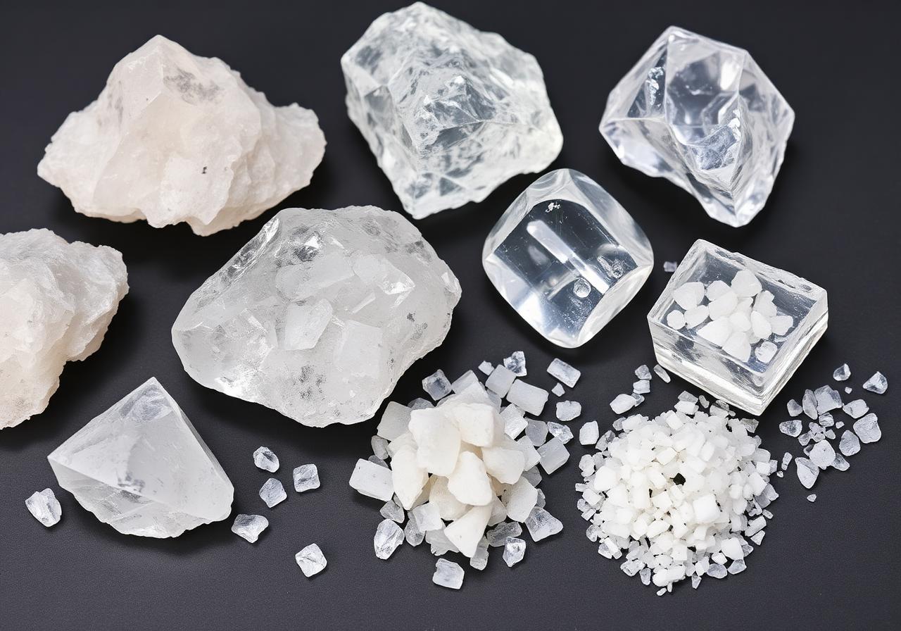 High-Purity Quartz lumps, crystals and grains